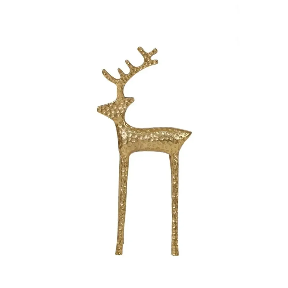 Reindeer Christmas Tabletop Decoration Gold Metal Figurine 13